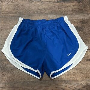 Nike Blue and White Athletic Shorts